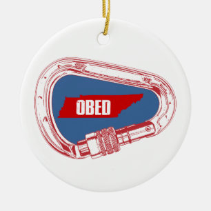 Obed Climbing Carabiner Keramik Ornament