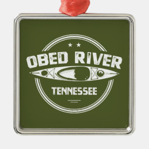 Obed River Tennessee Kayaking Ornament Aus Metall