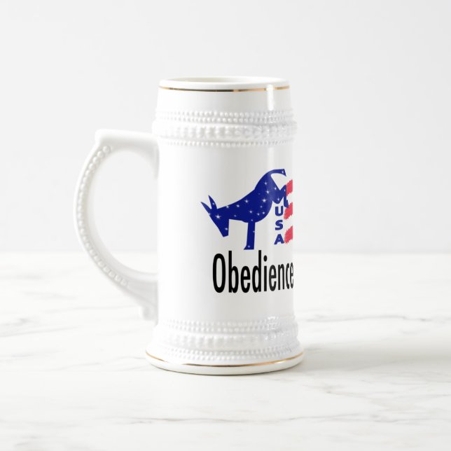 Obedience Patriotismus Bierglas (Links)
