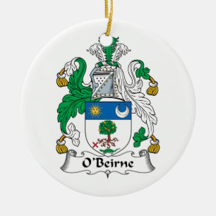 O'Beirne Familienwappen Keramikornament