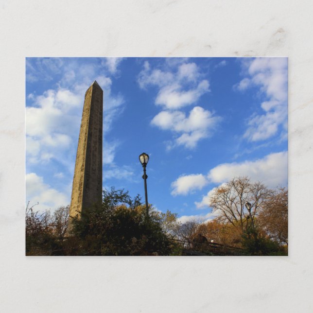 Obelisk, Kleopatra-Nadel im Central Park, NYC Postkarte (Vorderseite)