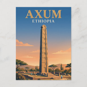 Obelisk von Axum Äthiopien Postkarte