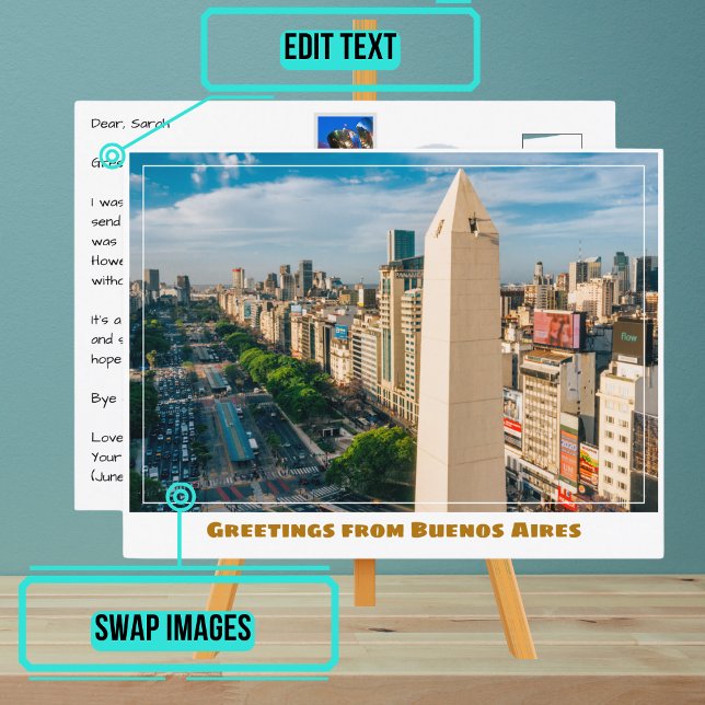 Obelisk von Buenos Aires Argentinien Postkarte (Please enjoy our design and see the others in the collection.)