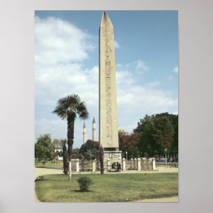 Obelisk von Theodosius I, mit einer römischen Poster