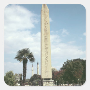 Obelisk von Theodosius I, mit einer römischen Quadratischer Aufkleber