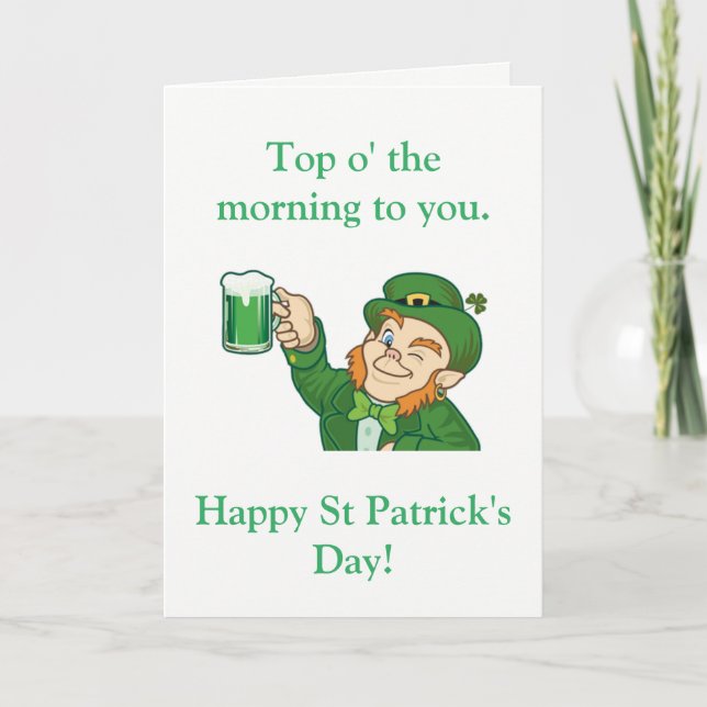 Oben am Morgen Karte (Vorderseite)