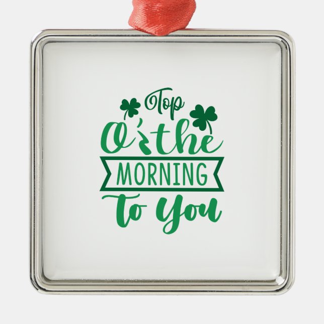 Oben am Morgen Ornament Aus Metall (Vorne)