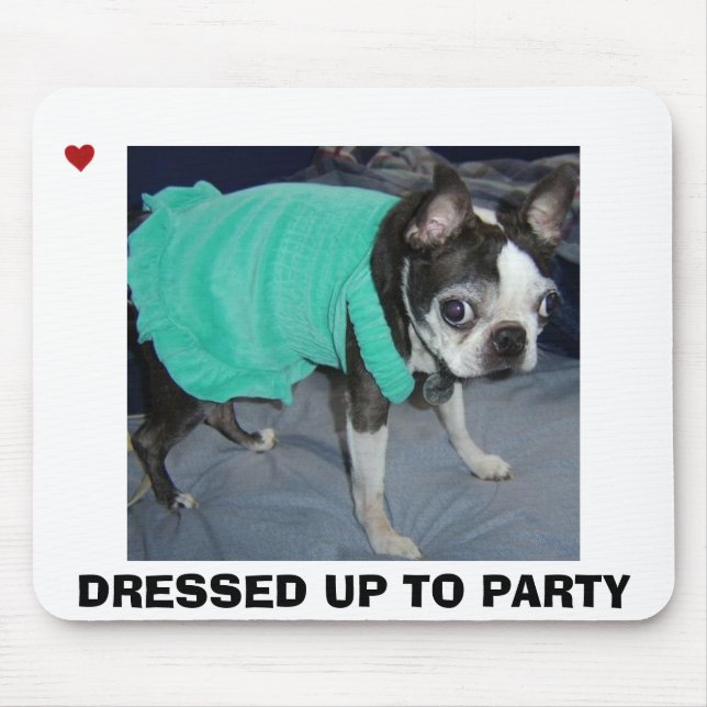 OBEN ANGEKLEIDET ZUM PARTY MOUSEPAD (Vorne)