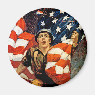 Oben für Sie Magnet