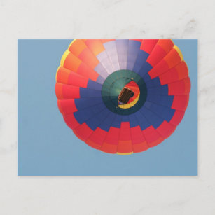 Oben: Heißluftballon Postkarte