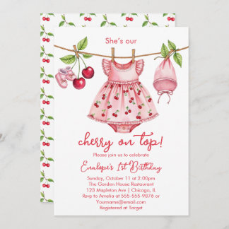 Oben herry! Einladung zum ersten Geburtstag