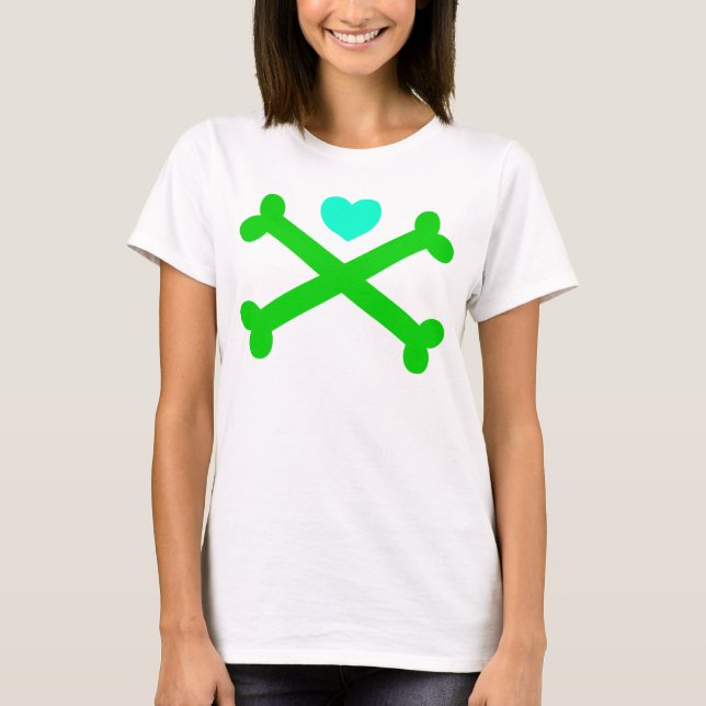 Oben mein Herz überqueren T-Shirt (Vorderseite)