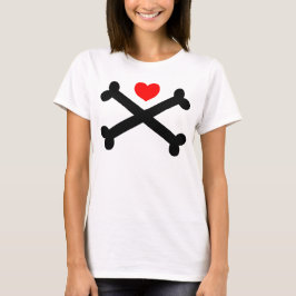 Oben mein Herz überqueren T-Shirt