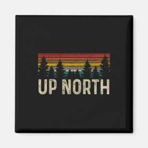 Oben Norden Vintage Wandern Natur Camping Alaska P Magnet