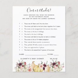 Oben oder darunter | Baby Showspiel