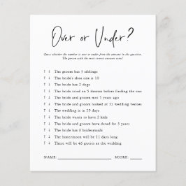 Oben oder darunter | Brautparty Game