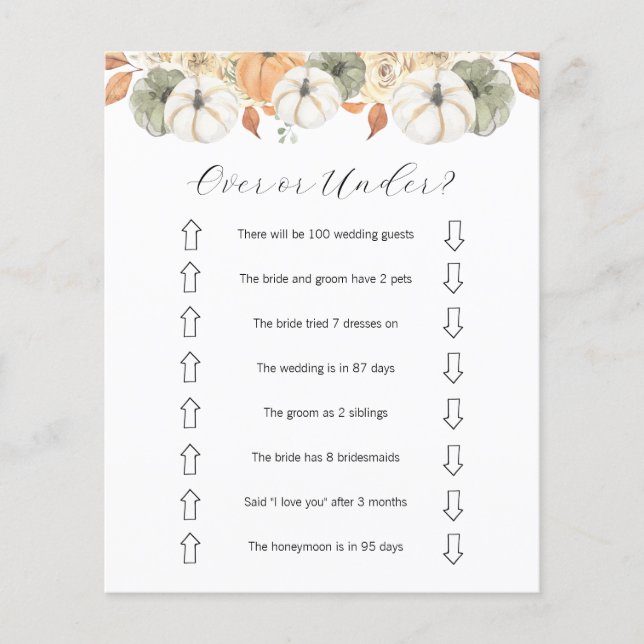 Oben oder unter Brautparty Flyer (Vorne)