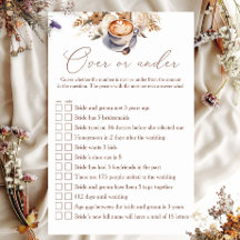 Oben oder unter Coffee Brautparty