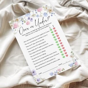 Oben oder unter dem Spiel Baby Shower Game