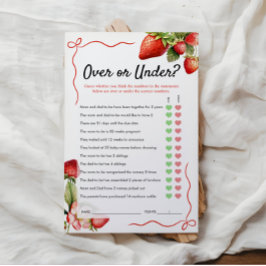 Oben oder unter dem Spiel | Baby Shower Game