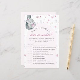 Oben oder unter einem Elephant Pink Baby Duschspie