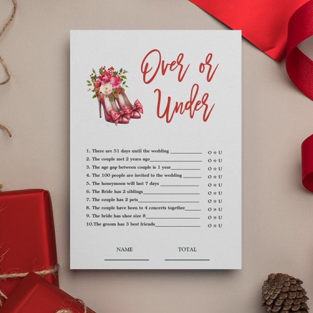 Oben oder unter Weihnachten Bridal Game (Von Creator hochgeladen)
