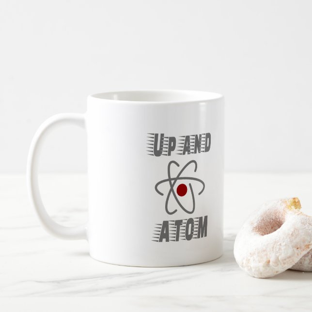 Oben und ATOM, Science Spaß Funny Kaffeetasse (Mit Donut)