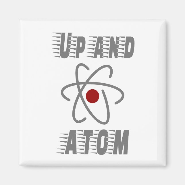 Oben und ATOM, Science Spaß Funny Magnet (Vorne)