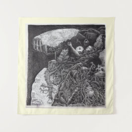 Oben und darunter von Brian Benson Wandteppich