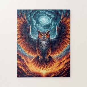 Oben und unten - Wise Owl Art Puzzle