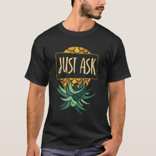 Oben unten Eaple Frage einfach subtile Swinger T-Shirt