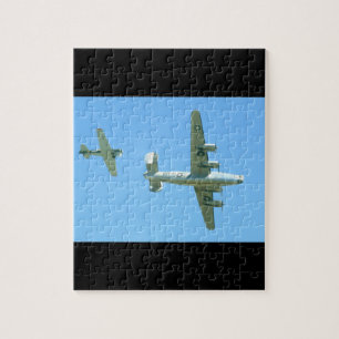 Obenliegende. _WWII B24 und T6 Flugzeuge Puzzle