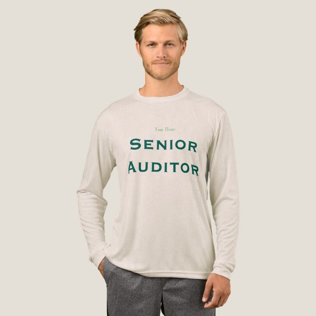 "Ober-Revisor" Tri-Blend Shirt (Volle Vorderseite)