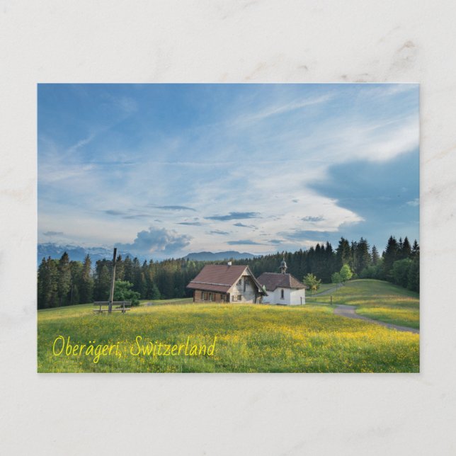 Oberägeri, Schweiz Postkarte (Vorderseite)