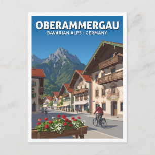 Oberammergau Deutschland Postkarte