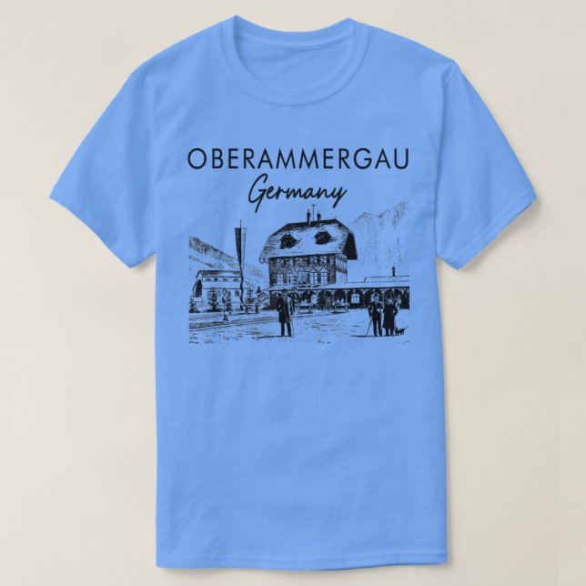 Oberammergau Deutschland Reisen Oberammergau T-Shirt (Design vorne)