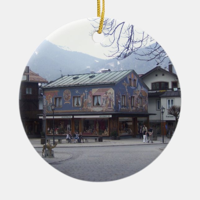 Oberammergau Österreich Keramikornament (Vorne)