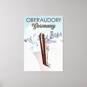 Oberaudorf Deutschland Skiposter Leinwanddruck