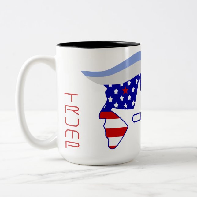Oberbefehlshaber der Trump-Tasse 2024 Zweifarbige Tasse (Links)