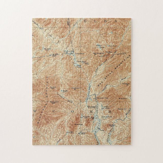 Obere Arbeiten, Tahawus Gebiet, Adirondack Hohe Gi Puzzle (Vertikal)