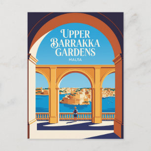 Obere Barrakka-Gärten Malta Postkarte