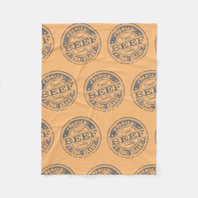 Obere Farbe des Rinds Fleecedecke (Vorderseite)