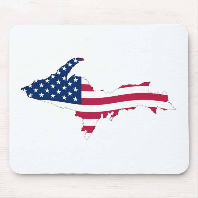 Obere Halbinsel-Flagge Mousepad (Vorne)