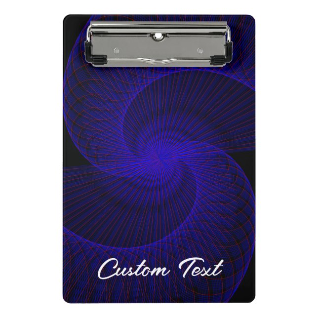 Obere Klappe mit zwei Klammern geometrische Mini-K Mini Klemmbrett (Vorderseite)