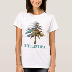 Obere Links USA Personalisiertes FrauenT-Shirt T-Shirt