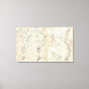 Obere Potomac McCoys Fähre-Conrads Fähre Leinwanddruck