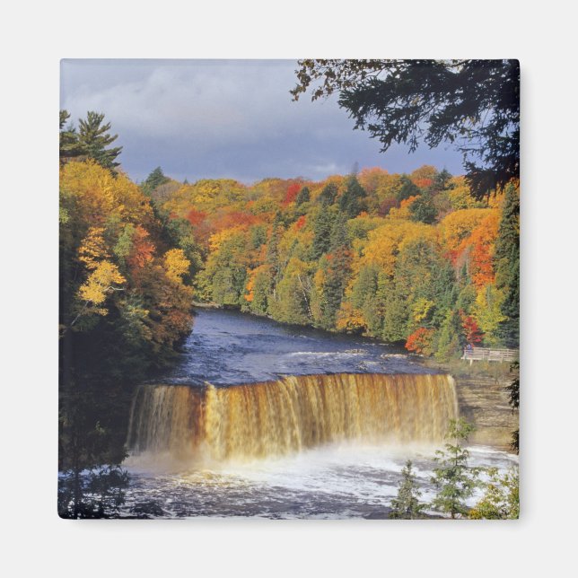 Obere Tahquamenon Falls in UP Michigan im Herbst Magnet (Vorne)
