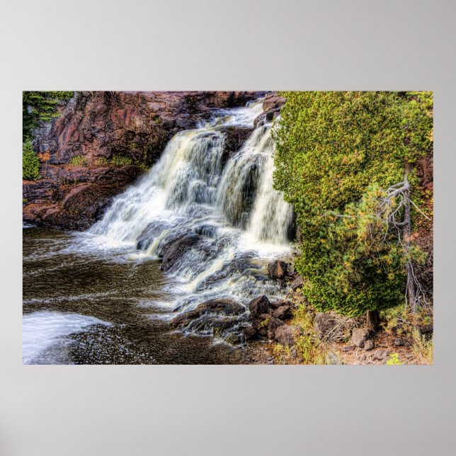 Obere Wasserfälle bei Gooseberry Poster (Vorne)