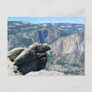 Obere Yosemite Falls von Glacier Point, CA Postca Postkarte