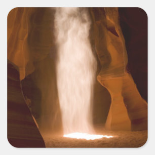 Oberer Antelope Canyon, Page, Arizona Quadratischer Aufkleber